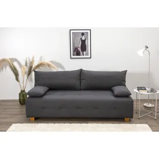 Collection AB Schlafsofa Polyester 2-Sitzer Grau