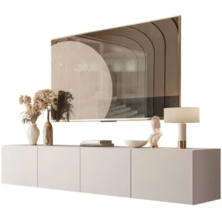 lookway Colgante TV-Lowboard 200x36x40 cm Grau Holzwerkstoff