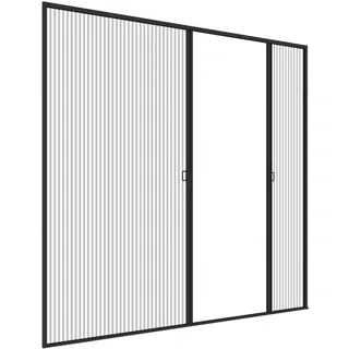 WINDHAGER Insektenschutz Plissee-Tür Expert 240 x 240 cm Anthrazit