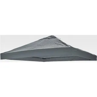 Ersatzdach für Pavillon 3x3 m Hellgrau wasserdicht aus PVC-beschichtetem Polyester 220 g - Hellgrau