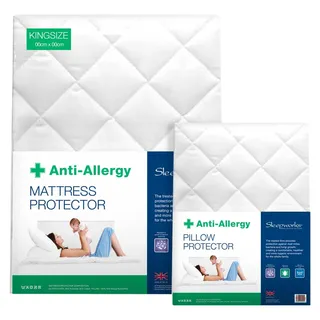 SW Living sleepworks gesteppt Einzelbett-Matratzenschutz, antiallergen, weiß