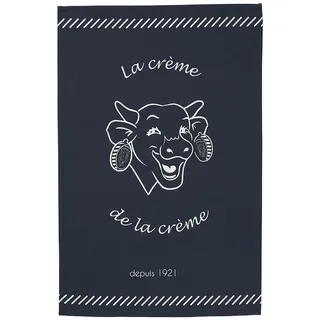 COUCKE Geschirrtuch, Bedruckt, aus Baumwolle, 50 x 75 cm, Motiv: Kuh Qui lacht, Creme der Creme