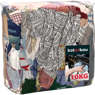 KOTARBAU® Putzlappen Werkstatt 10 kg Baumwolle Bettzeug Putztücher Auto Putztücher Industrieputzlappen Werkstatt Lappen Spültücher Küchenlappen Kamintücher Auto Pflege Set
