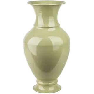 Mondex Vase Roger 17/21,5/41 cm Salbeigrün Metall , Grün , 41 cm , Dekoration, Vasen, Keramikvasen