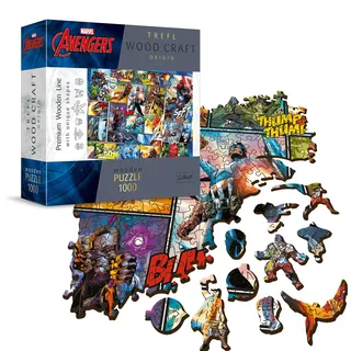 Trefl Holz Puzzle 1000 Avengers, Holzpuzzle: Marvel Comic Universe