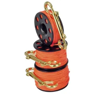 Best Divers Finger Reel With Line Spule - Orange - 45 m