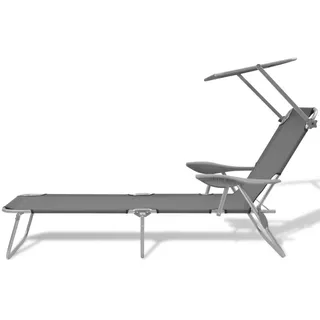 VidaXL 42934, Lounge, Gepolsterter Sitz, Polyester, Grau, 120 kg, 580 mm - Grau