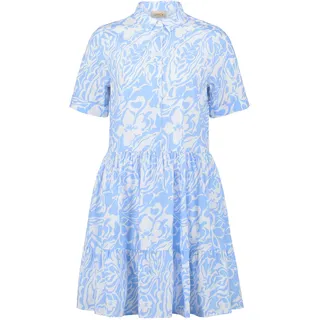 Cartoon Blusenkleid Blau/Weiß 44
