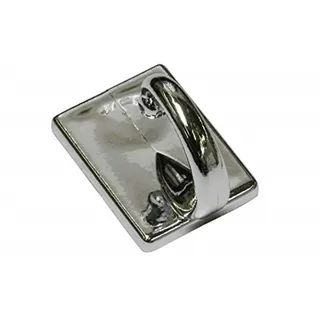 GARDINIA selbstklebend, Gr. 1, grau (chromfarben), L:2,5cm, Raffhalter, zum Raffen und Drapieren