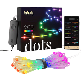 Twinkly Dots mit 200 LED, WLAN, IP44 Lichterketten RGB