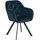 Armlehnstuhl Polyester Blau 2er Set