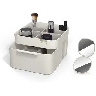 Joseph Joseph Make Me up Kompakter Spiegel und Kosmetik-Organizer-Set, Shell