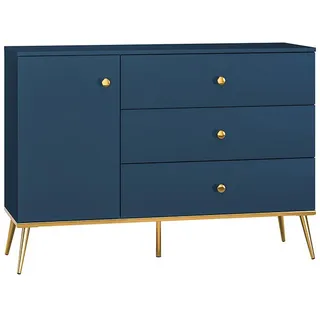 Petits-meubles Sideboard Thalia Blau , Holzwerkstoff , 120x85x40 cm , Kleinmöbel, Kommoden, Sideboards
