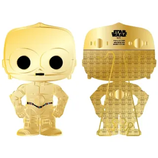 Funko Funko Star Wars Pop! C3PO Lrg Enamel Pin-JO - C-3PO Emaille-Nadeln - Niedliche Brosche Zum Sammeln - Für Rucksäcke & Taschen - Geschenkidee - Offizielle Handelswaren - Movies Fans