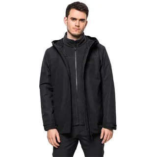 Jack Wolfskin Taubenberg 3in1 Jacke - Black - 2XL