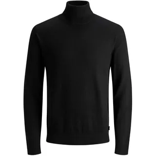 JACK & JONES Rollkragenpullover Schwarz M