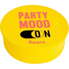 Fisura - 3er-Pack Anti-Spike-Getränkeabdeckungen "Party". Original Getränkeabdeckung für den Partys wiederverwendbar. Antidrogenschutz fürs Glas aus BPA free Silikon. 3 Stück.