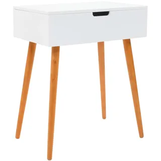 vidaXL Schminktisch mit Spiegel MDF 60 x 40 x 75 cm - Weiß