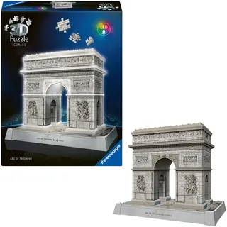 Ravensburger 3D Puzzle Iconics: Triumphbogen Paris - mit Licht