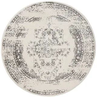 benuta Vintage-Teppich Sia ø 120 cm rund , Kunststoff , Vintage , Rund , 120x120 cm , Oeko-Tex® Standard 100 , für Fußbodenheizung geeignet, in verschiedenen Größen erhältlich, pflegeleicht , Teppiche und Böden, Teppiche, Vintageteppiche