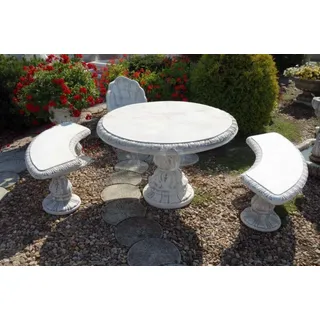 Antik Ritter Stil Tisch Garten Tische Stein Dekoration Rund Möbel Beton S105003