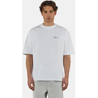 PEGADOR T-Shirt "Pike Oversized Tee" Baumwolle, oversize, weiß solid grün