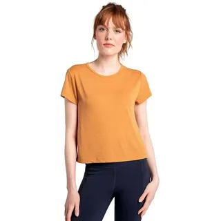 Lole Everyday Kurzarm-t-shirt Mit V-ausschnitt - Inca Gold - M