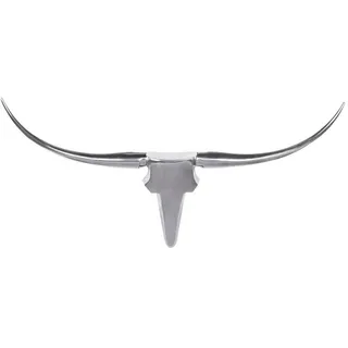 Mid.you Wanddeko , Silberfarben , Metall , 100x40x6 cm , Bilder & Rahmen, Wanddeko