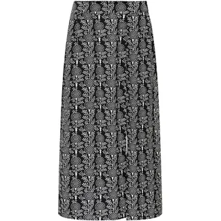 ONLY Damen Onlnova Life Elite Piper Slit Skirt Rock, Black/AOP:592 Charm Boho, XL