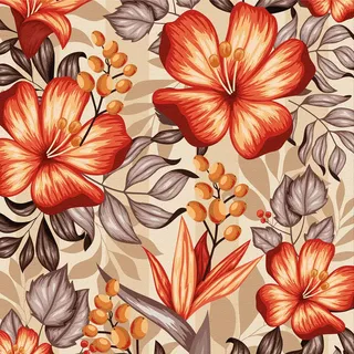 Selbstklebende Tapete Orange Blumen,44 x 600cm Tapete Beige Gelb Blumen Braun Blätter Hell Blumen Pflanzen Boho Tapeten Klebetapete Möbelfolie Selbstklebend für Badezimmer Wohnzimmer Schlafzimmer