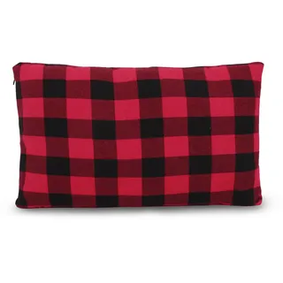 REDCAMP Reisekissen 1 x 40 x 30 cm Rot/Schwarz kariert