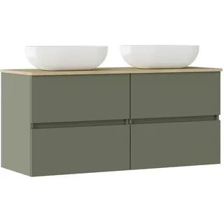 Baikal Duo, Holz Keramik Melamin 16 mm, Moosgrün, 60+60 cm