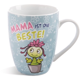 NICI 49494 Tasse Mama ist die Beste! 310ml 10x8cm blau mit Banderole