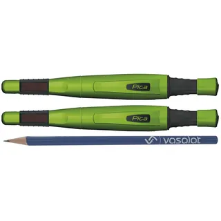 vasalat Pica Big Dry Set - 2 Stück Zimmermannsbleistift automatisch mit Minenschärfer