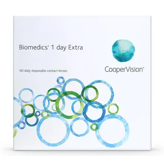 Biomedics 1 day Extra sphere, Tageslinsen weich, 90 Stück / BC 8.60 mm / DIA 14.20 mm / -3.50 Dioptrien