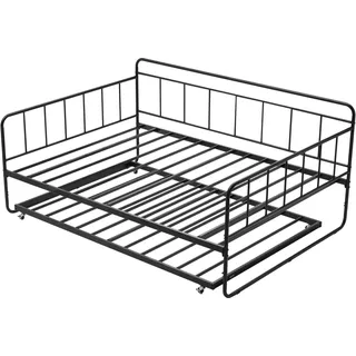 Vevor Tagesbett 90 x 200 cm schwarz