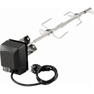 BBQ-Toro Grill- und Spießset für Ihren Weber Spirit Gasgrill mit Fleischnadeln, Motor, Motorhalter - Silber