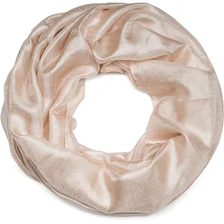 Stylebreaker "Seidiger Einfarbiger Loop Glitzer", 1 Stk., creme, beige),