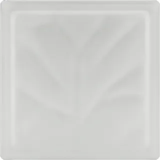 Fuchs Glasstein Wolke Weiß 19 cm x 19 cm x 8 cm 2-seitig satiniert