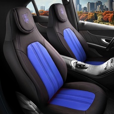 Sitzbezüge passend für Jaguar XE in Schwarz Blau Pilot 7.5