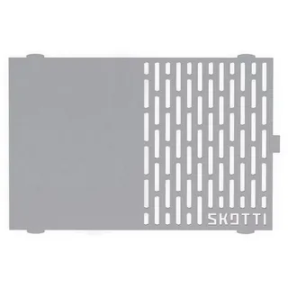 Skotti Grillplatte Gr.ONESIZE Edelstahl grau/silber