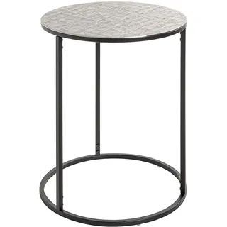 Haku-Möbel Haku Beistelltisch Gaya Aluminium Silber