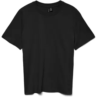 Vero Moda Damen VMPAULINA SS GA JRS NOOS T-Shirt, Black, S