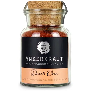 Ankerkraut Dutch Oven Gewürz, BBQ-Gewürzmischung für Dutch Oven Rezepte, 90g im Korkenglas