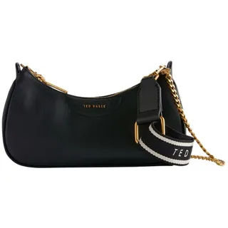Ted Baker ESSIY-Webbing Leder Umhängetasche Schwarz