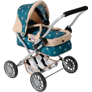Bayer Chic 2000 CHIC2000 Puppenwagen "Smarty, Mini-Kuschelwagen", mit herausnehmbarer Tragetasche, sternchen beige