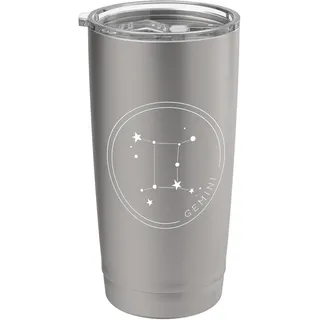 Sternzeichen Zwillinge Sternzeichen Sternbild Horoskop Astrologie Doppelwandiger Edelstahl-Thermobecher