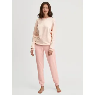 CALIDA Bündchen-Pyjama Schlafanzug Rosa 48-50