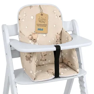 Sitzverkleinerer für Hochstuhl Baby Sitzkissen Stuhl - Kinder Sitzauflage für Hauck und Stokke Kinderhochstuhl High Chair Cover für Kinderstuhl Babystuhl und Hochstühle Giraffen