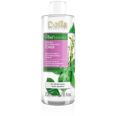 Delia Cosmetics Plant Essence Moisturizing & Soothing Gesichtswasser - Natürliche Inhaltsstoffe - Für alle Hauttypen - Spendet Feuchtigkeit, erfrischt, tonisiert, verengt Poren, 200 ml
